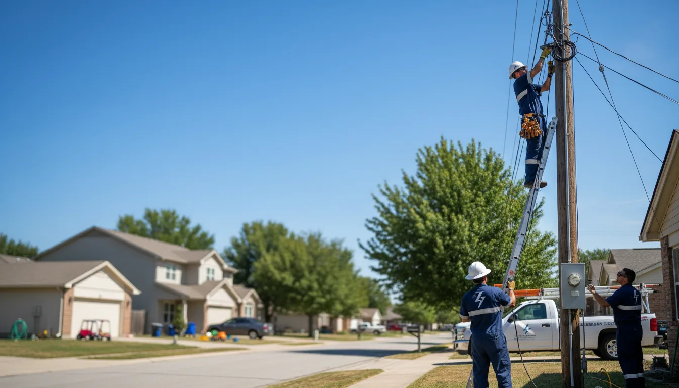 Residential electrician providing installation services in Kearny, AZ